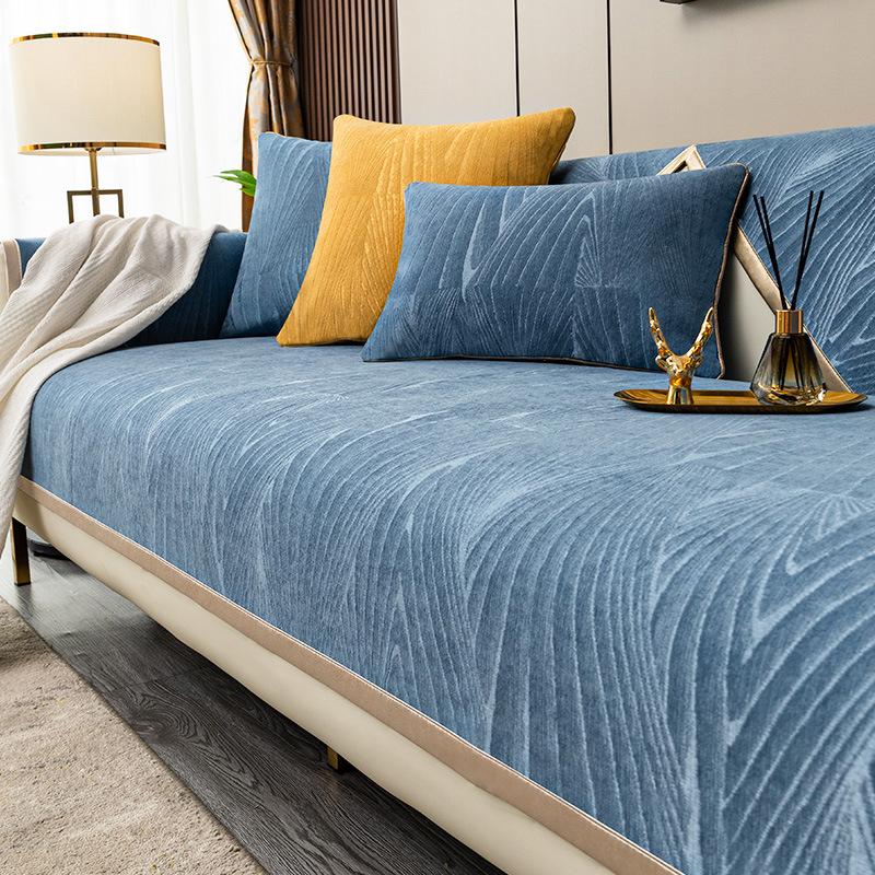 

Доступный роскошный стиль, элитная диванная подушка, нескользящая универсальная белая подушка из синели для четырех сезонов, современный кожаный чехол, ткань 50*60cm