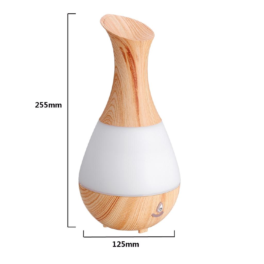Umidificatore d'Aria Bluetooth USB DC 5V Diffusore di Oli Essenziali Finitura Legno per Aroma Aromaterapia Lampada Notturna LED a 7 Colori