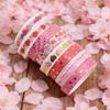 4 Rollen LOVE Papierklebeband Buntes Valentinstagsgeschenk Niedliche Tagebuchdekoration Kreativer Bürobedarf Süße DIY Schreibwaren YMY