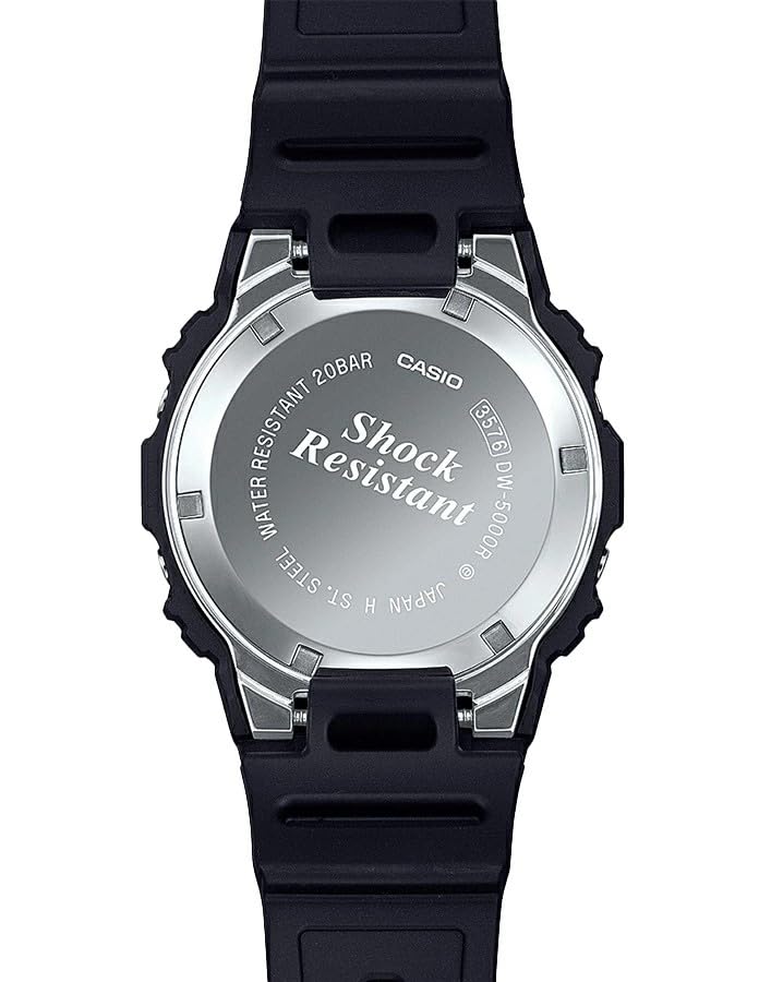 Casio G-Shock First Generation Reissue Model DW-5000R-1A Digital Square Watch with Resin Band, Made in Japan [Parallel Import]