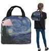 Noche estrellada (Vincent Van Gogh) Bolsa de Almuerzo Térmica para Mujeres Niños Cajas de Comida Portátiles Fiambrera Térmica Bolso Tote