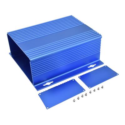 Kryt z hliníkové slitiny Elektrická krabice Projekt Spojovací krabice Dělený kryt 61x147x155mm Matná modrá