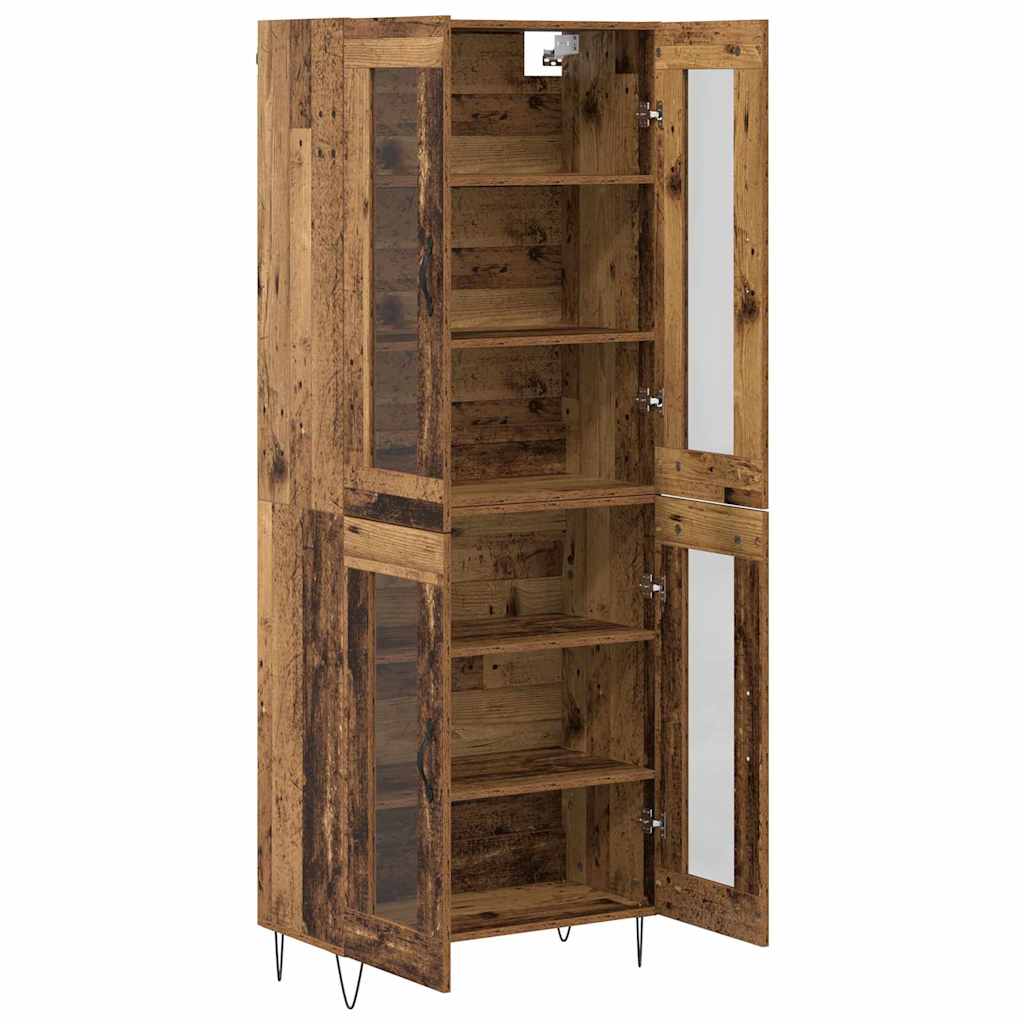 Highboard Reclaimed Wood 69.5 x 34 x 180 cm Particle Board