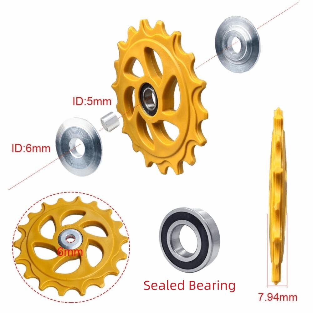 Sealed Bearing Guide Pulley Wheel Bearing Jockey Wheel Rear Derailleur Pulley Hybrid Bikes