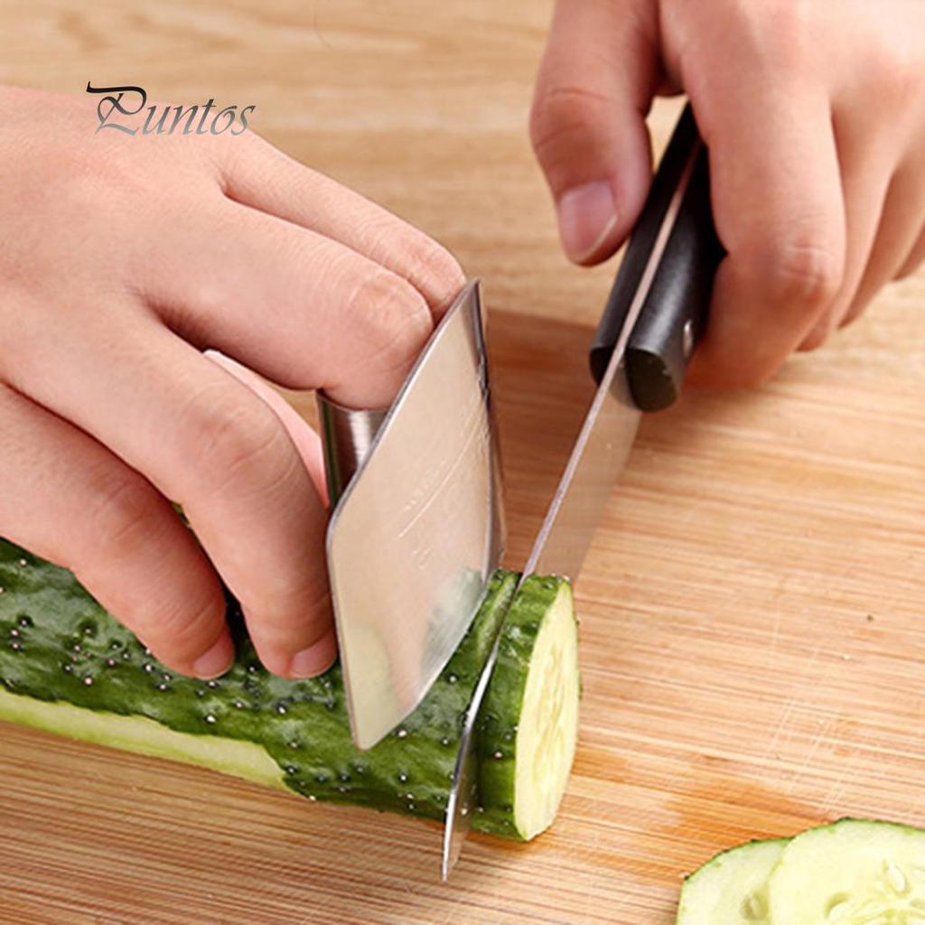 Clean Products Kitchen Hand Finger Protector Guard Stainless Steel Chop Slice Shield Cook Tool