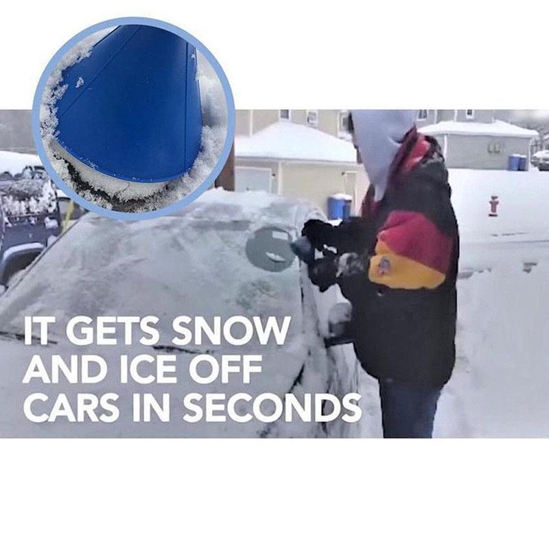 Ice Car Windshield Scraper Tool Cone Shaped Outdoor Round Funnel Remover Snow