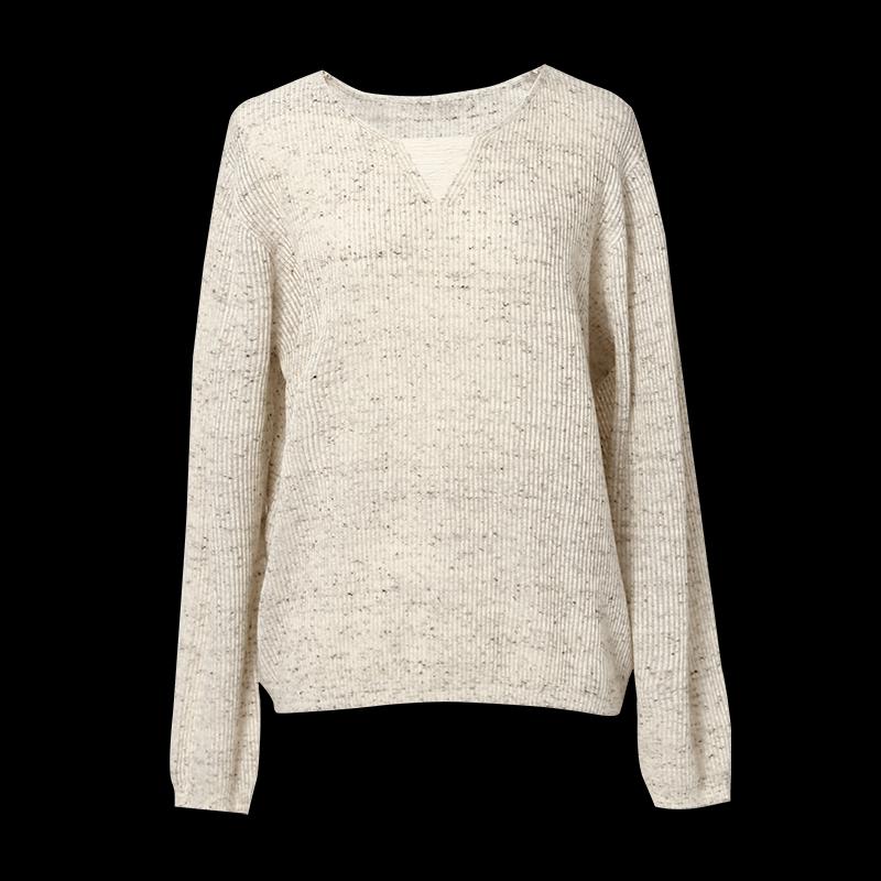 Tatou Women's Hollow V-Neck Pullover Knit Sweater