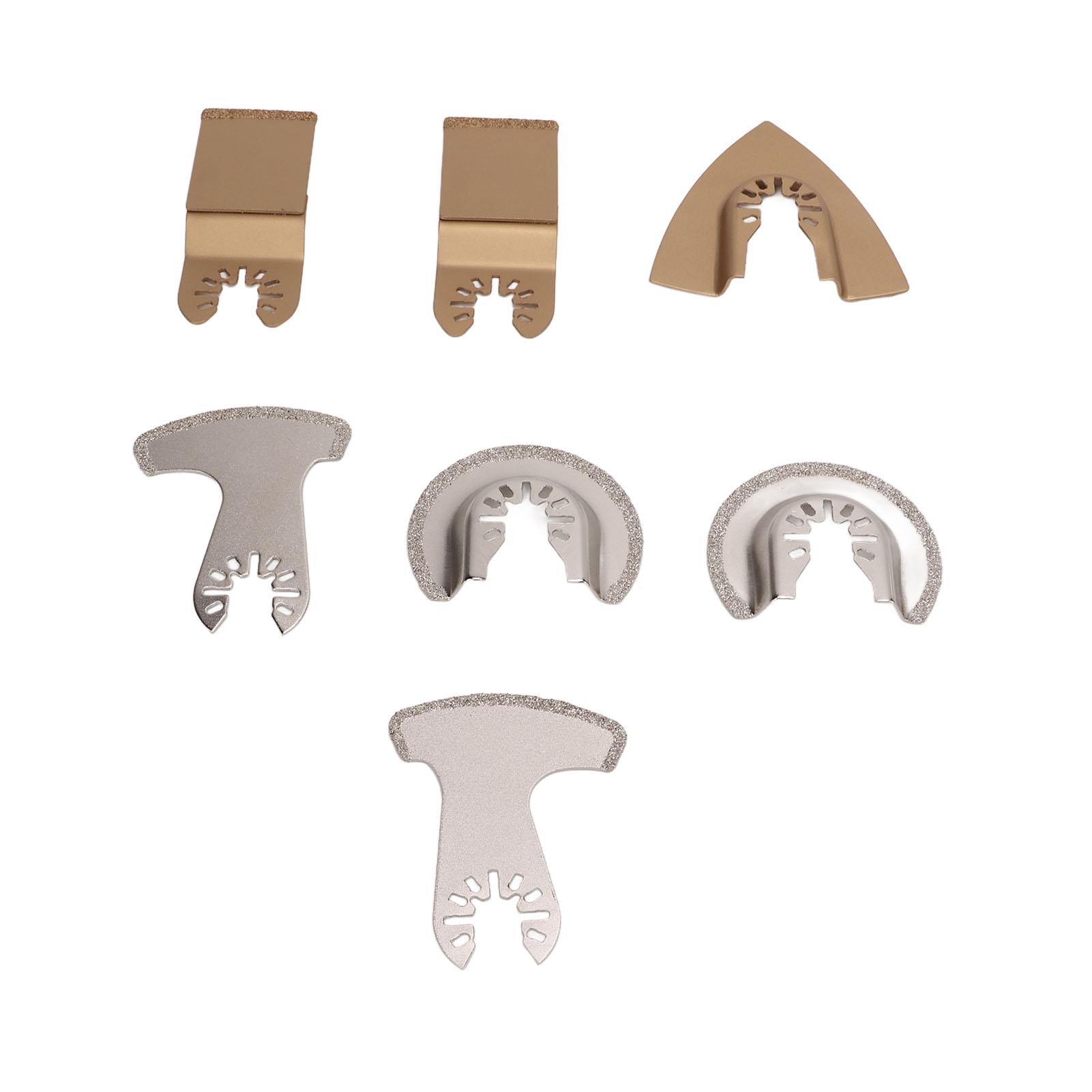 

7 шт. осциллирующий пильный диск карбид многофункциональный инструмент обрезка шлифовальный набор инструментов для плитки цемент