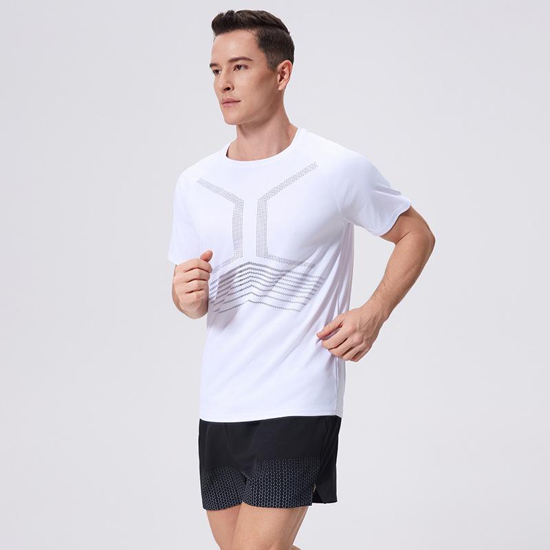 2025 Men's Quick-Dry Breathable Running T-Shirt - Short Sleeve Casual Fitness Top