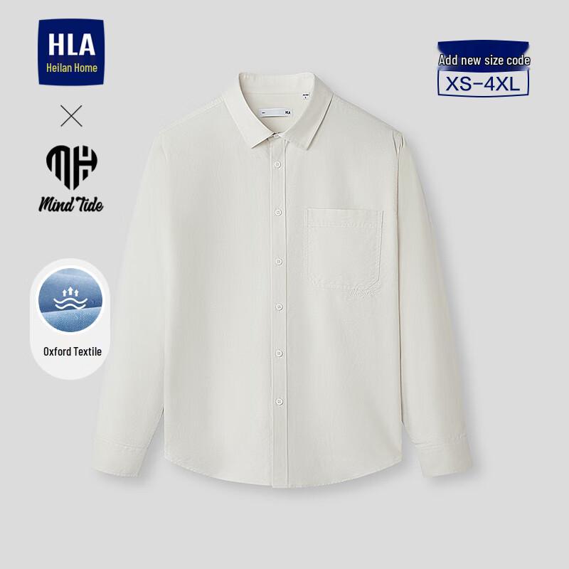 HLA Men s Long-Sleeve Oxford Shirt S