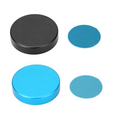 Magnetic Chalk Holder Multipurpose Aluminum Round Shape Single Section Billiard Chalk Holder for Bil
