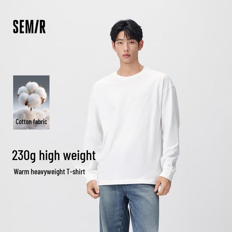 Semir Men's Long-Sleeve Round Neck Knit T-Shirt