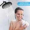 Hochdruck-Regenbrausekopf 11'' Verlängerungsarm Hoher Durchfluss Regendusche Luxuriöses Modernes Design Druckverstärkung Hotel