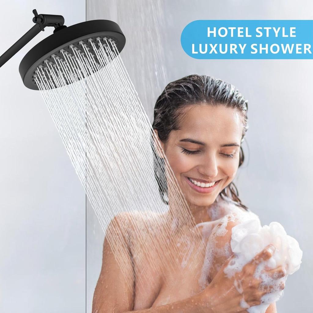 Hochdruck-Regenbrausekopf 11'' Verlängerungsarm Hoher Durchfluss Regendusche Luxuriöses Modernes Design Druckverstärkung Hotel