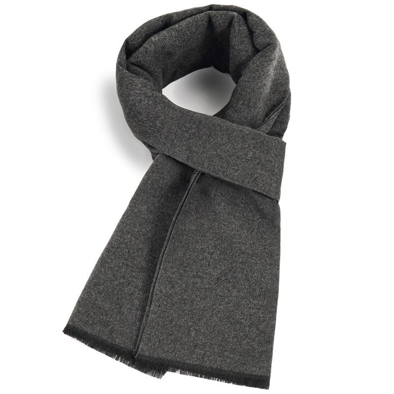 Men'S Scarves Men'S Winter Warmth Plaid Long Imitation Cashmere Men'S Scarves Custom