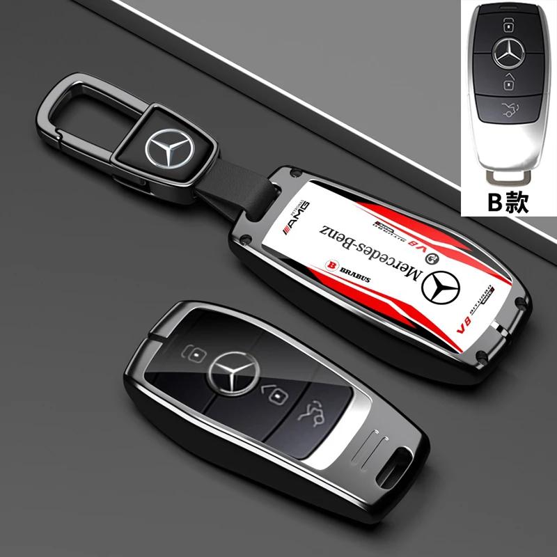 Pro Mercedes Benz C E S Třída GLC W206 W223 W214 E300 C260 C300 S450 S500 S400 Pouzdro na klíče od auta s dálkovým ovládáním Kryt Držák na klíčenku