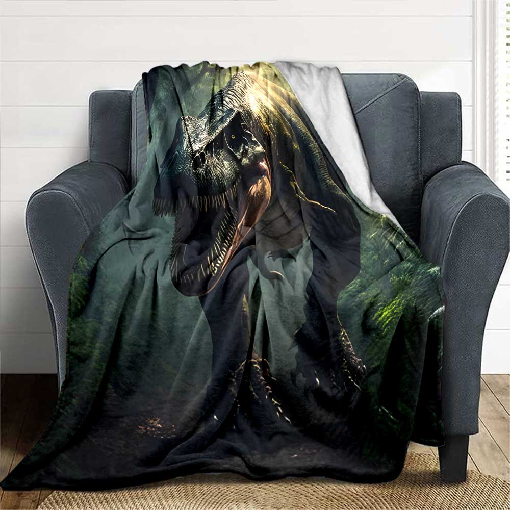 Dinosaur Fossil Display Cozy Blanket Soft Warm Cozy Perfect for Sofa Couch Office Bed Picnics for All Occasions Modern Style Unique Accessory Y3