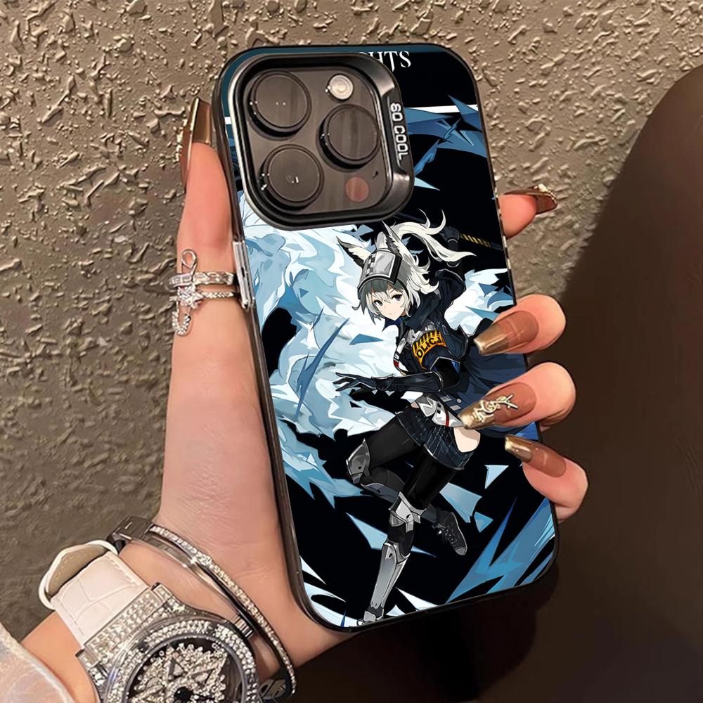 Arknights Grani Translucent Mobile Phone Case for iPhone 17 16 15 14 13 12 11 X XR XS Air Pro Max Plus Colorful Cover