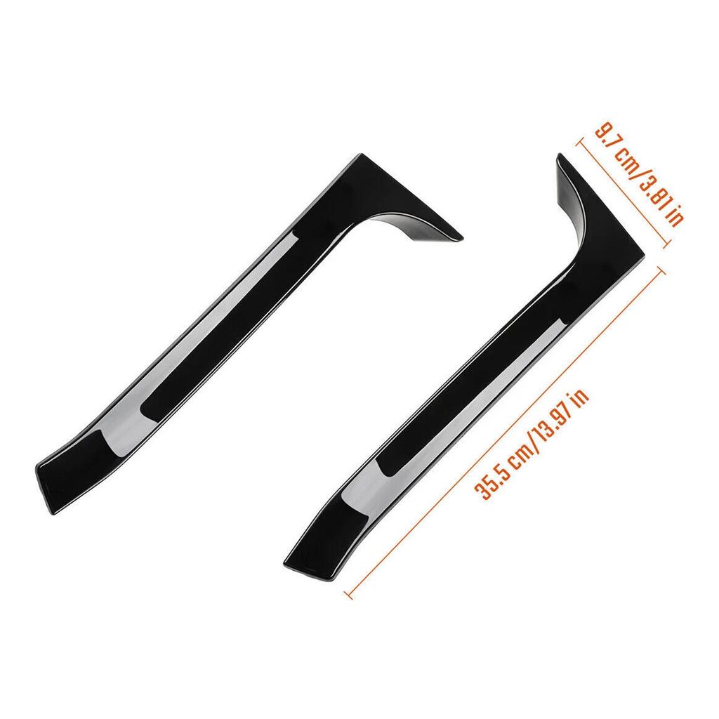 Gloss Black Pair Rear Window Side Wing Spoiler For VW Golf MK6 GTI 08-13
