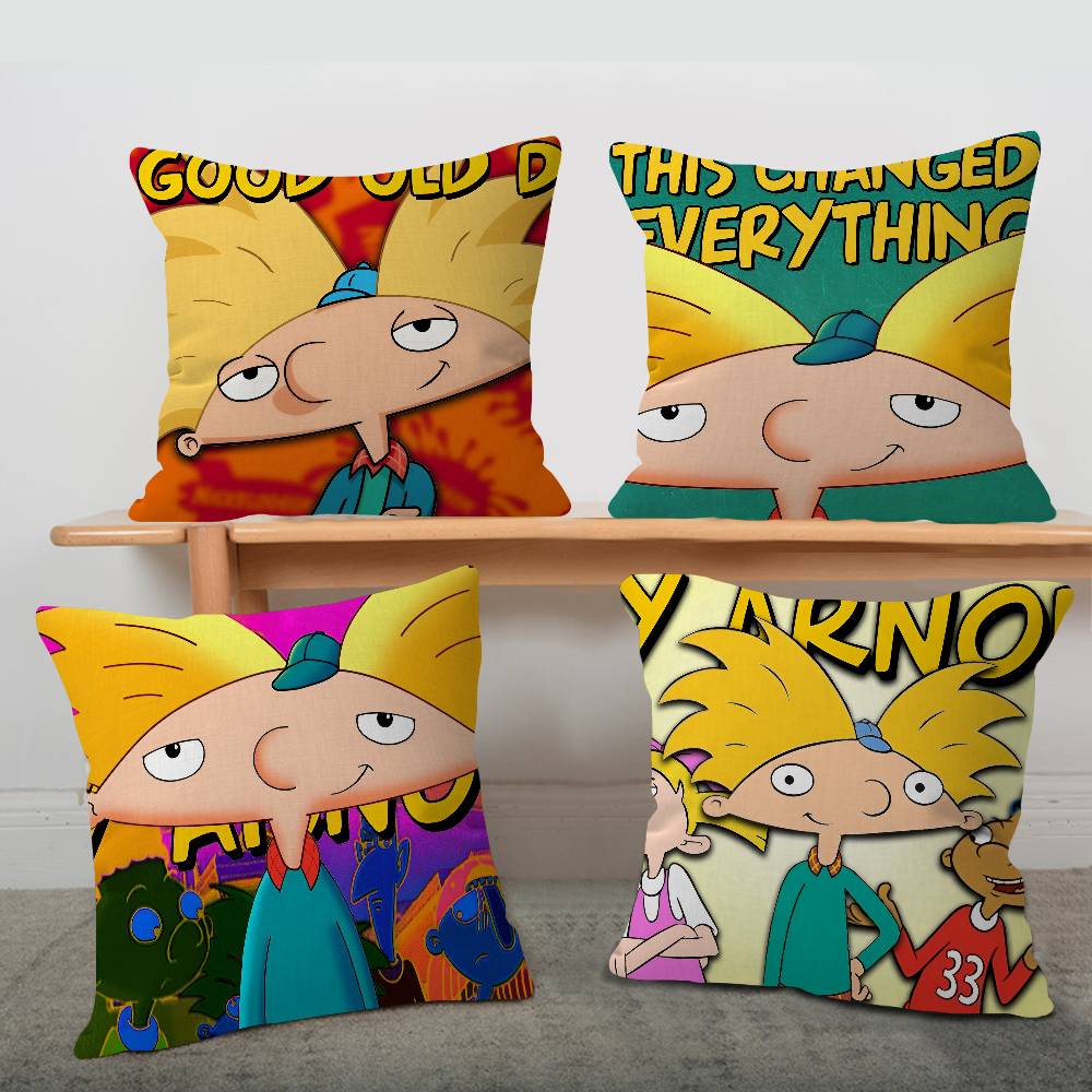 Cartoon Hey A-Arnold Cool Pillow Anime Pillow Sofa Bed Head Pillow Cover Cushion Cover 45x45 cm Fashion