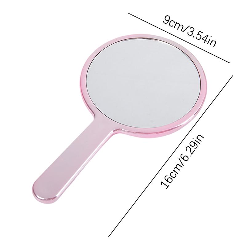 1Pc Liquid Shape Square Mirror Mini Hand-Held Desktop Cosmetic Makeup Mirror Travel Metallic Portable Beauty Mirror For Handbag
