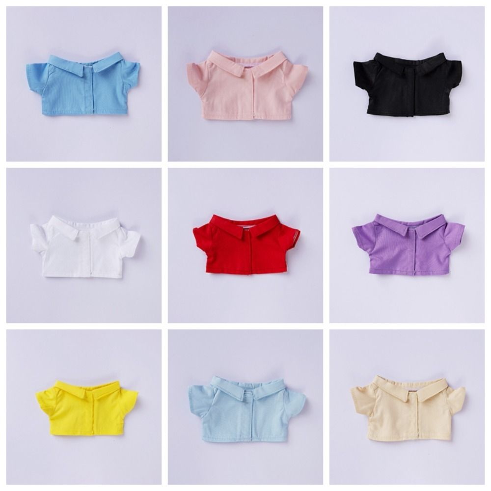 Accessories Plush Doll's Lapel Shirt Clothing Cute Mini Doll Shirt Cotton Stuffed Dolls
