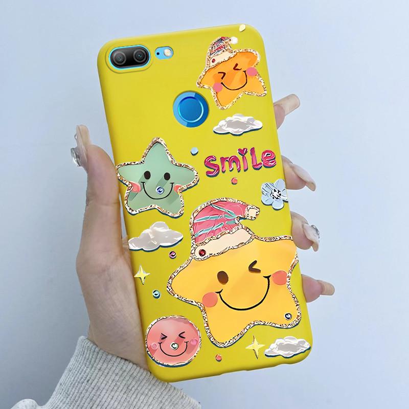For Honor 9 Lite LLD-L21 LLD-L31 Phone Case Flower Girl Design Soft Silicone TPU Back Housing for Honor 9 STF-L09 STF-AL10 Cover