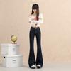 Autumn and Winter New Slim-fit Elastic Micro-horn Jeans Women's Horseshoe Pants