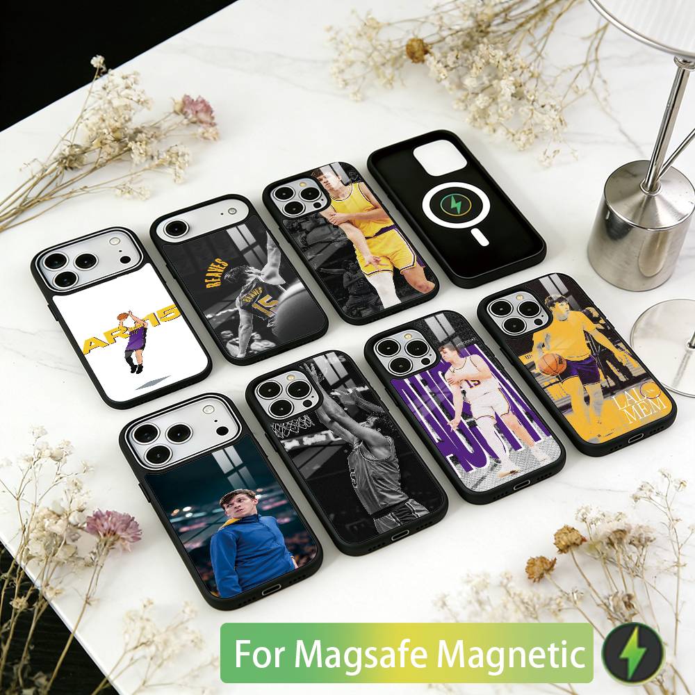 Basketball Austin Reaves Phone Case For iPhone17,16,15,14,13,12,11 Plus,Pro Magnetic For Magsafe Wireless Charging