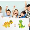 Puzzle Whimsical Dinosaur Kit With Adhesive Stickers For Kids Fun Interactive