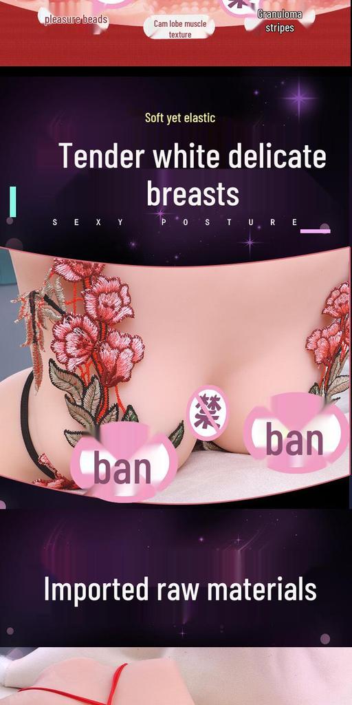 Realistic Half-Body Masturbation Cup with Famous Molded Vagina and Buttocks - Male Sex Toy