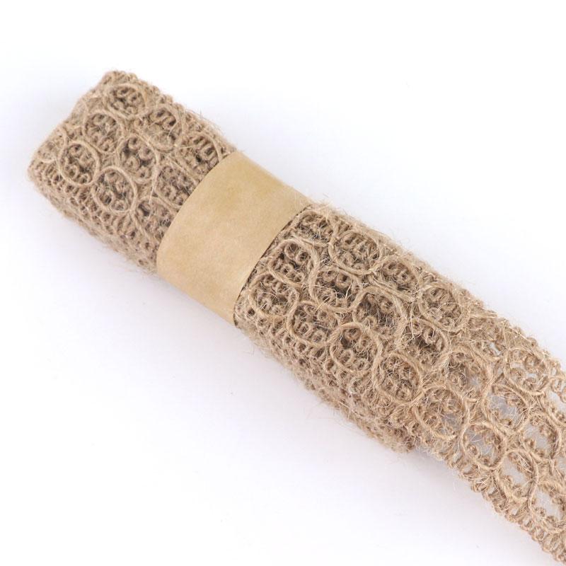 Lace Linen Roll Lace Hemp Rope Glass Bottle Decorative Rope Handmade Diy Material Weaving Wide Flat Hemp Weaving