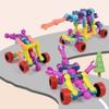 101pcs Movable Splicing Model Blocks Toys. Articulated Assembly Montessori Toys Fan Love Gifts