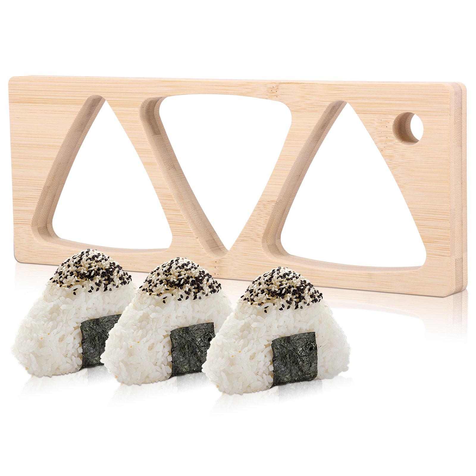 

3/5 Holes Onigiri Mold for Japanese Gift Bamboo Rice Ball Maker Mold Sushi Maker Press for DIY Bento Picnic Family Lunch/Snack