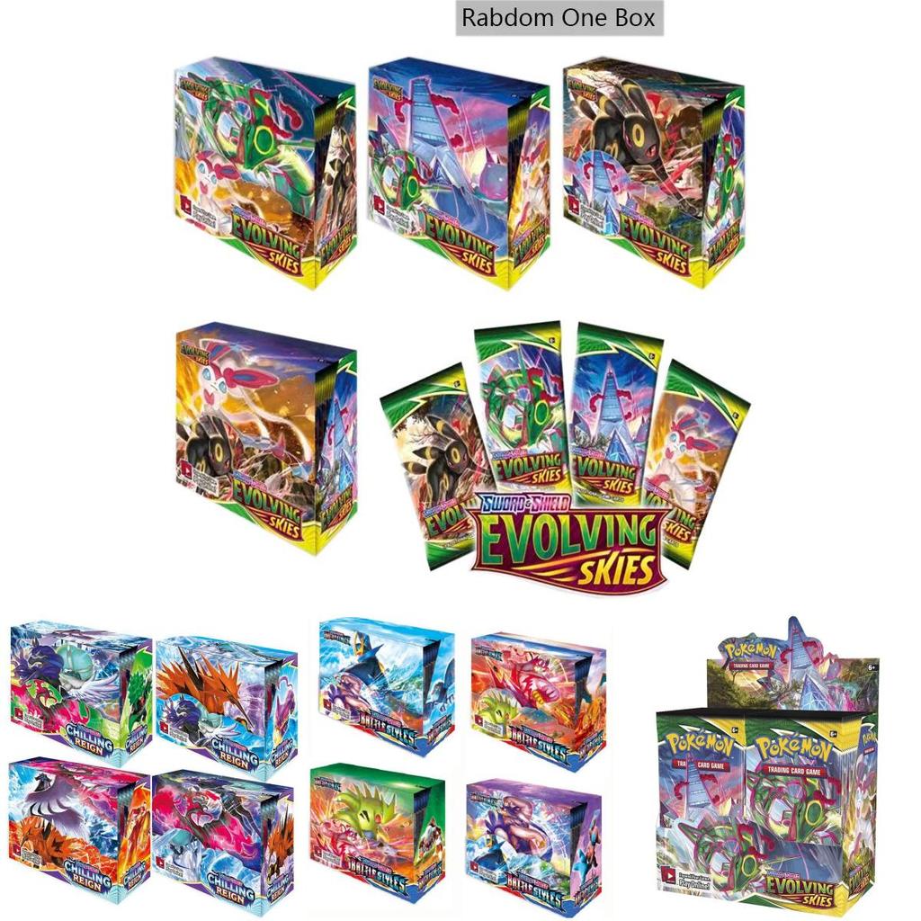 Premium-Set mit 360 Stück Pokemon-Karten mit seltenen Schwert Schild Entwickelnde Himmels Glänzende Schicksale