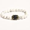 Men's Frosted Tiger Eye Stone Crown Bracelet – Fashionable European & American Beaded Jewelry