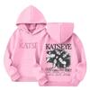 Kids Long Sleeve Letter Print Hooded Sweatshirt Pullover