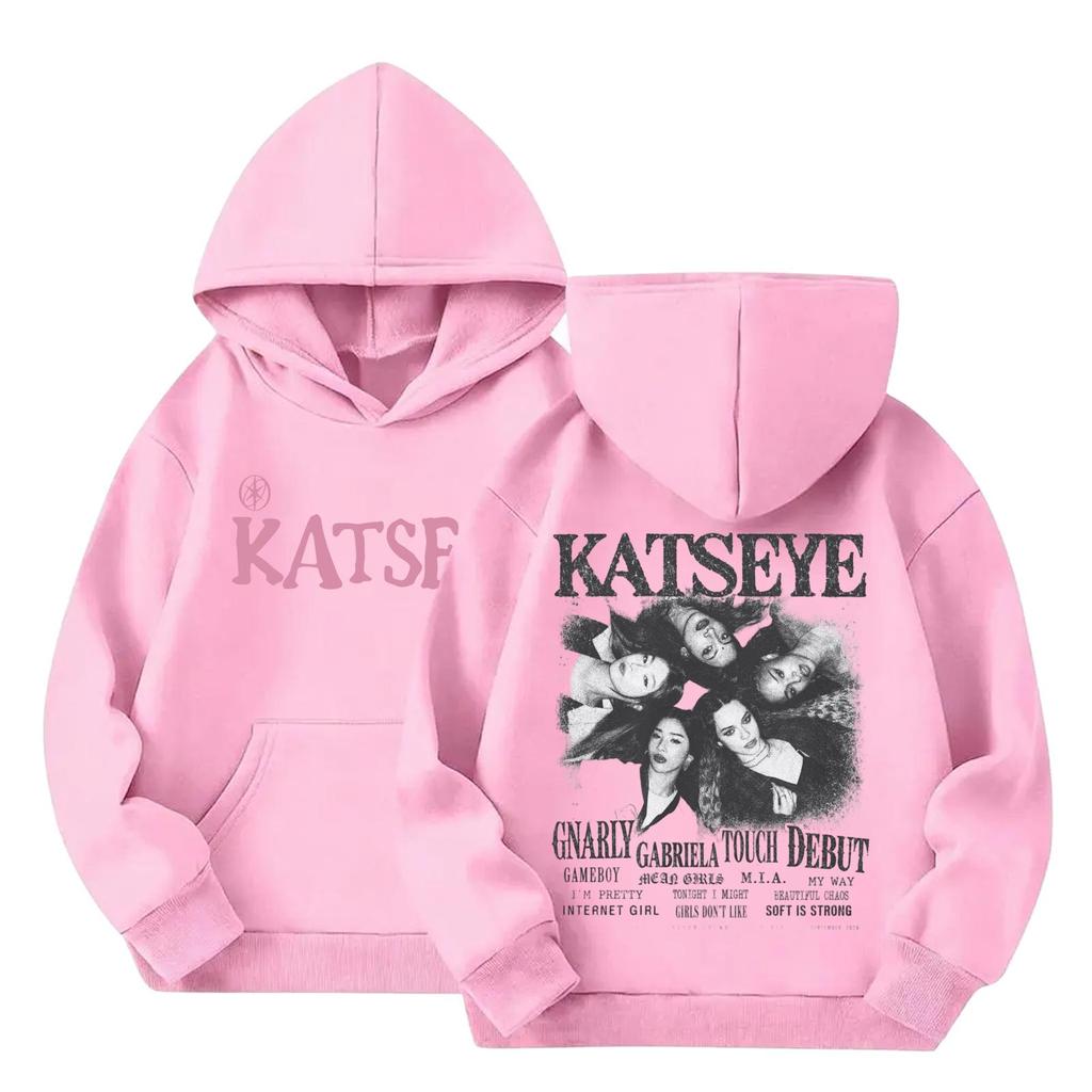 Kids Long Sleeve Letter Print Hooded Sweatshirt Pullover