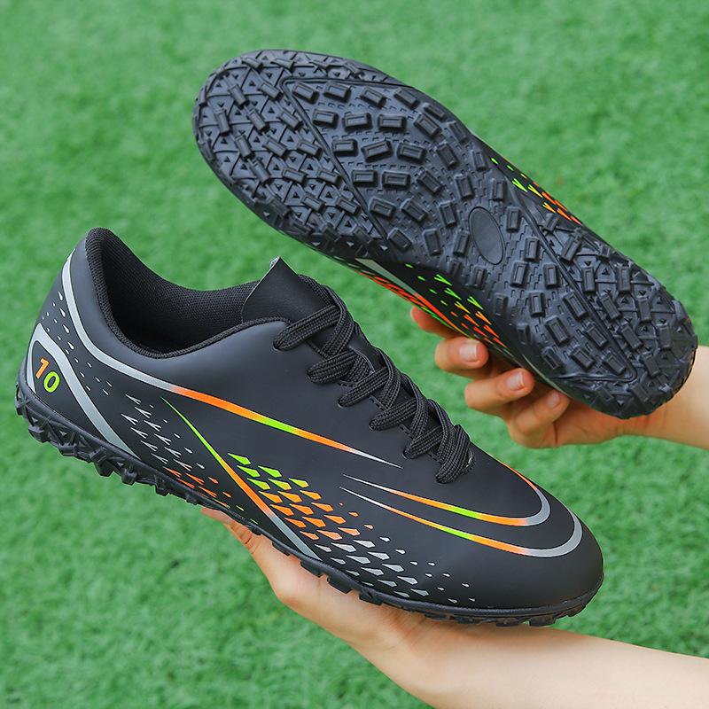 Football Shoes Boys and Girls Tf Broken Nails Artificial Turf AG Nails Youth Student Leather Foot School Training Shoes