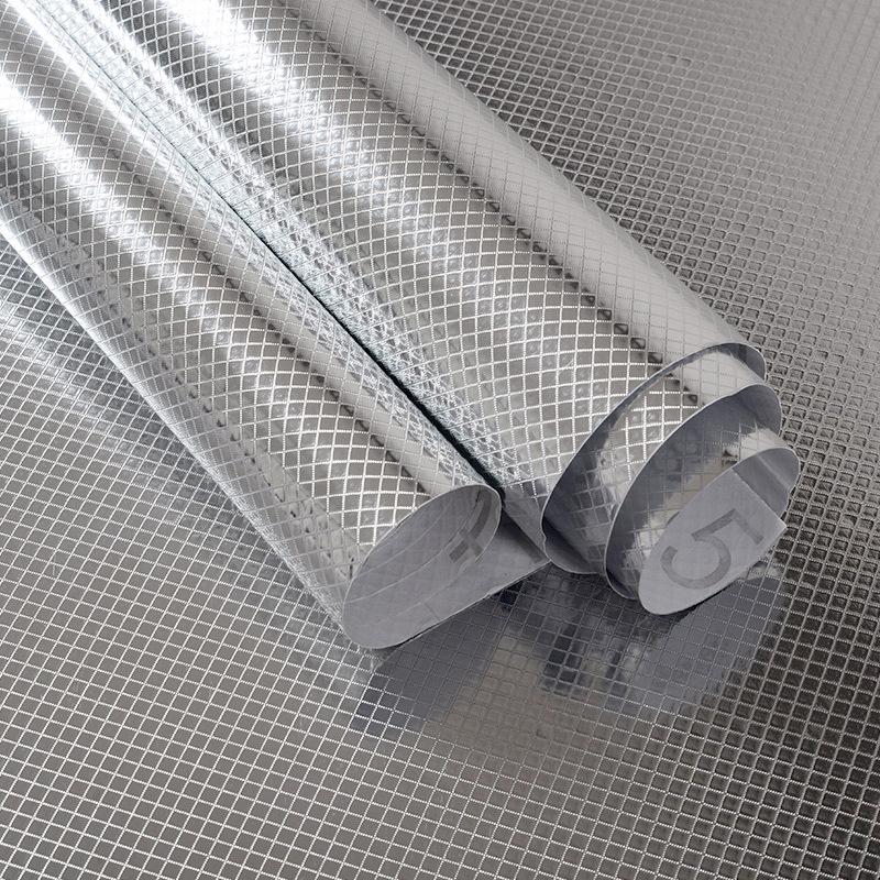 Kitchen Aluminum Foil Sticker, Self Adhesive Oil Proof Waterproof High Temperature Resistant Wallpaper, Cabinet Moisture Proof Protective Film