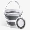 10L Foldable Water Bucket with Handle Portable Lightweight Multifunctional Outdoor Camping Fishing Car Washing Collapsible Water Storage Pail