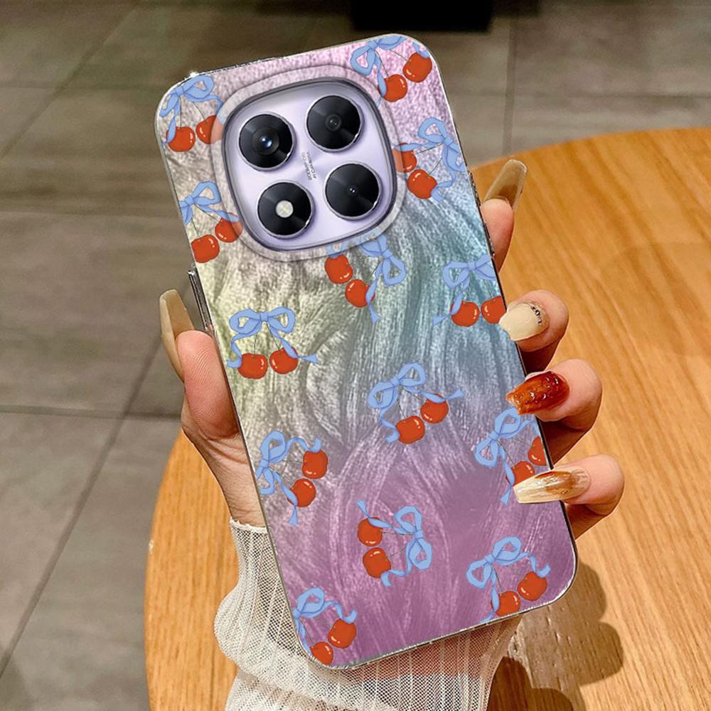 Gradient Colorful Pueple Butterfly For Xiaomi Redmi Note 14 13 Pro 4G Note14 Pro+ 5G Poco X6 Phone Cases Cover Silicone Case Soft Funda Bumper