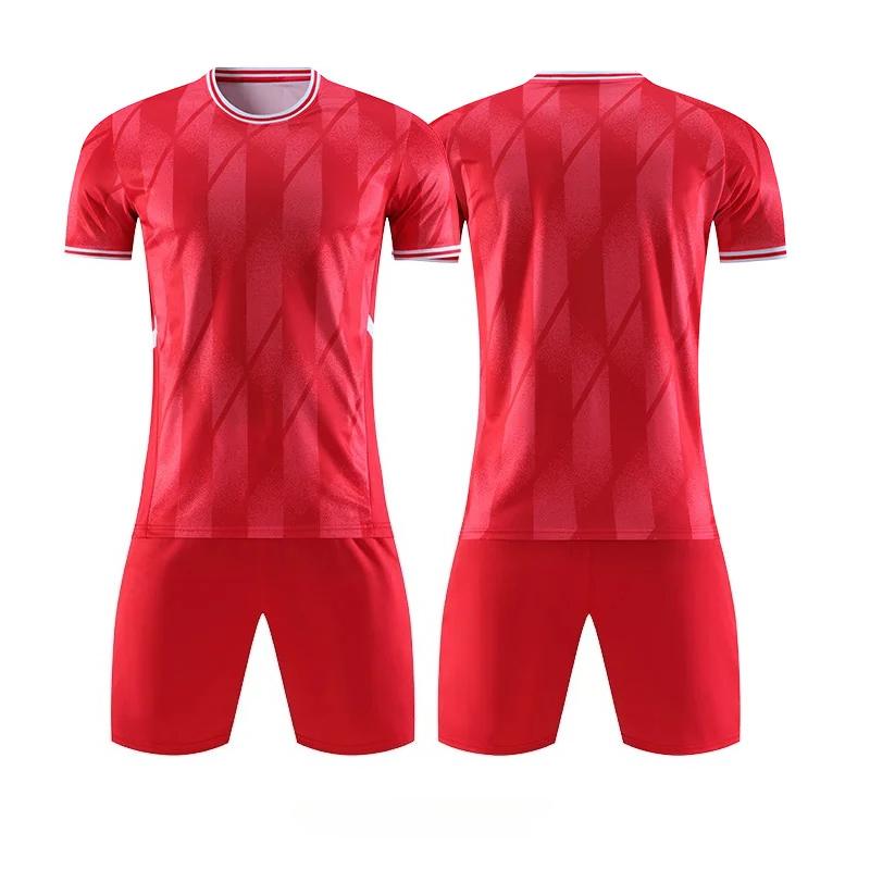 

New Unisex Jerseys Adults Football Uniforms Shirts Team Training Sportswear Kit Training Tracksuit Sports 3XL червоний