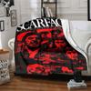 1pc Scarface-Inspired Flannel Blanket - Soft Cozy All-Season Throw for Bedroom, Sofa, Camping, Travel - Perfect Gift for Movie FansB32