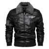 Motorcycle Lapel Leather Jacket Men's Fashion Retro Large Size Leather Jacket