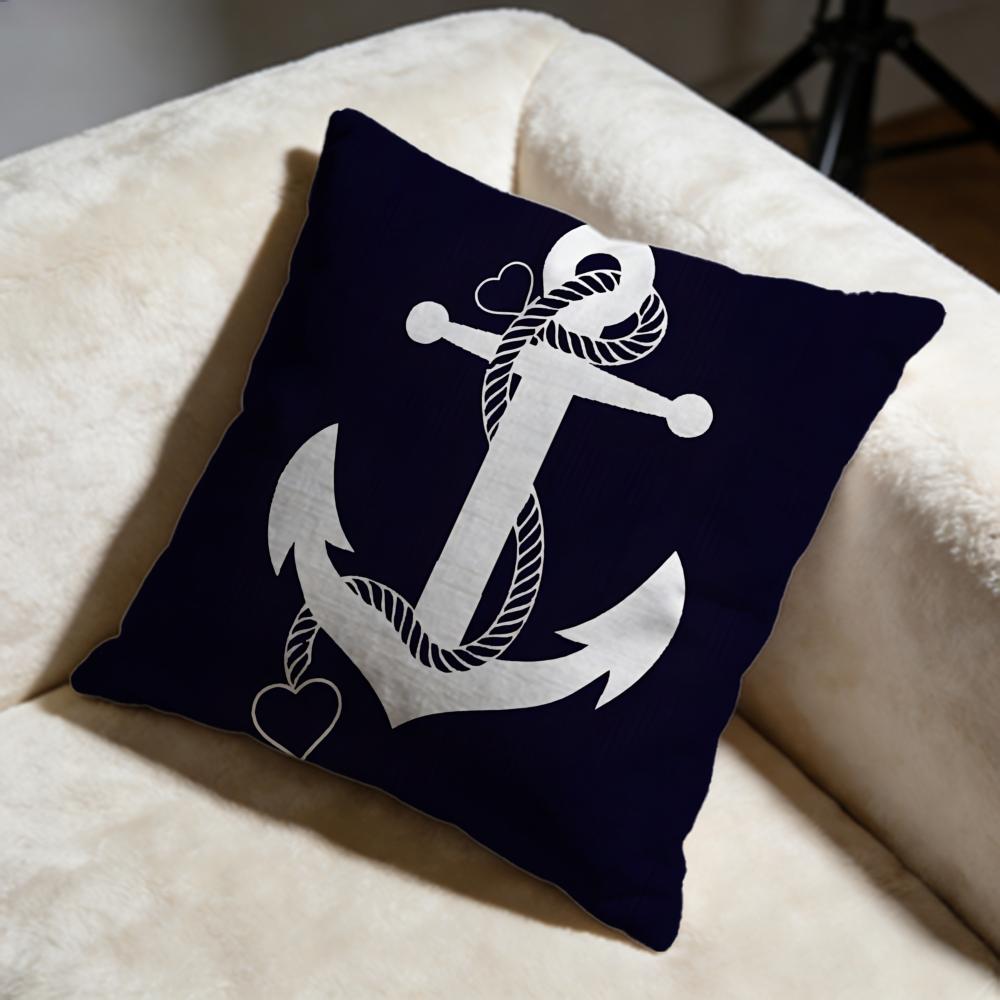 Fashion OOcean Sailoriou Cushion Cover Soft Decorative Pillow Case Suitable for Bedroom Sofa Car Travel Use