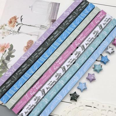 540 listů barevného hvězdného origami papíru Kreslené umění Řemesla Šťastná hvězda Origami Nejlepší přání Jednostranné Scrapbooking