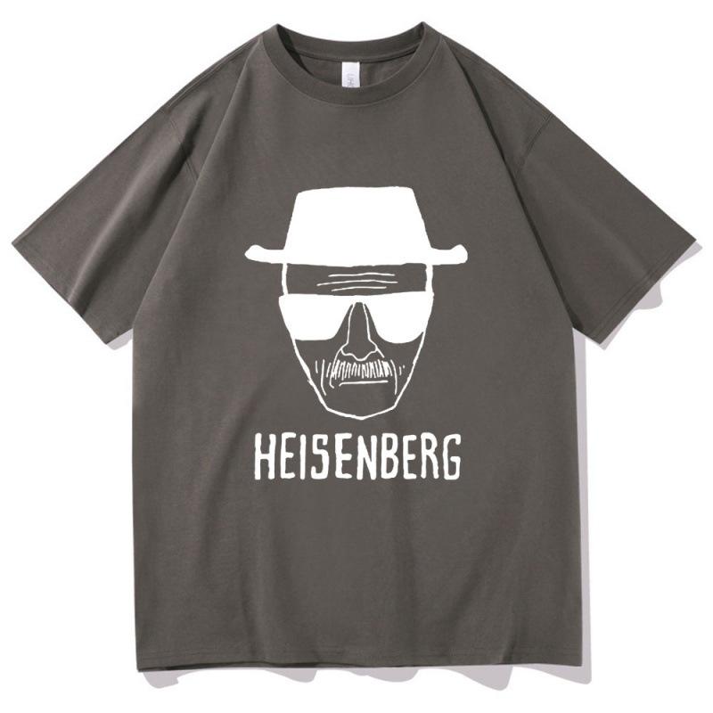 Breaking Bad Black & White Streetwear Pullover T-shirt - Summer Hip Hop Short Sleeve