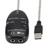 Guitar To USB Interface Link Cable Adapter Audio Connector Recorder for PC Computer