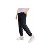 Anta Solid Color Letter Patch Sports Pants Women bottoms Black 162237305-1
